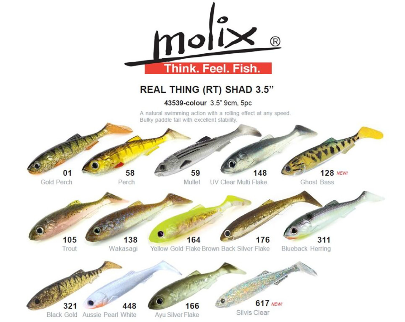 Molix RT Shad 4.5' (11,4cm)